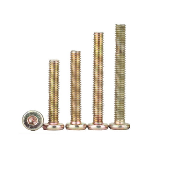 (5 pieces) Color zinc inverted flat head screw rivets 8x130mm.