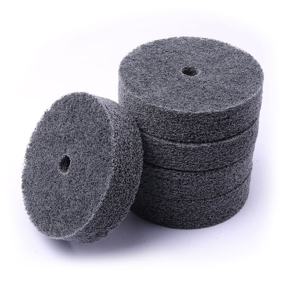 5 pieces of 3 inch fiber polishing wheels, quick change deburring wheels, for bench polisher/bench grinder stainless steel etc. polishing