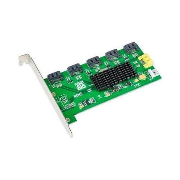 5-port SATA II, Port Multiplier; JMicron Chipset