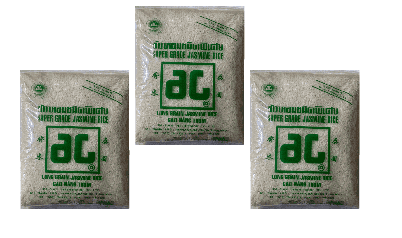 5 pounds Super Grade Long Grain Jasmine Rice from Thailand GAO NANG ...