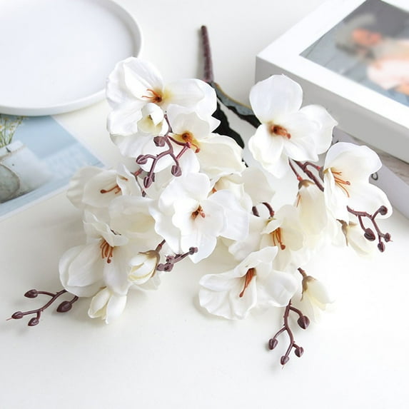5 prongs and 20 heads of gladioli artificial bouquet magnolia flower