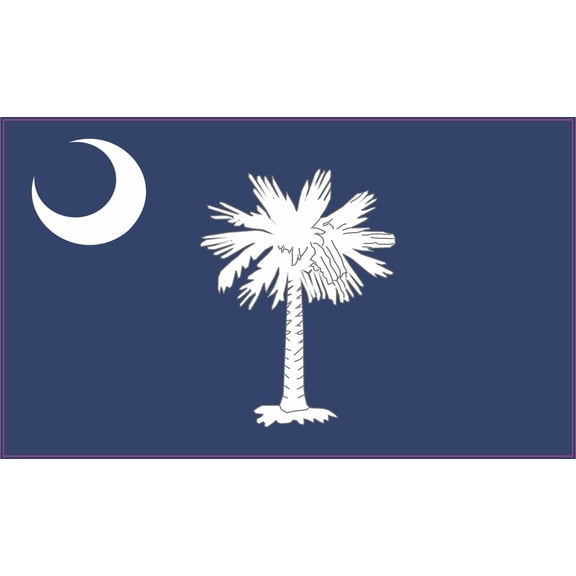 5"x3" South Carolina State Flag Bumper Sticker Decal Window Stickers Car Decals