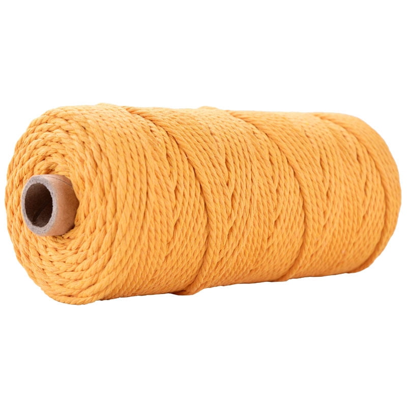 5 roll Cotton String Threads for Crafts Knitting Making Orange 3mm 109.36 Yards(100m)/Roll