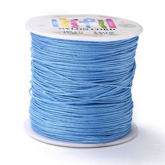 5 roll Nylon Thread Light Sky Blue 1mm 98.43yards/roll(90m/roll)