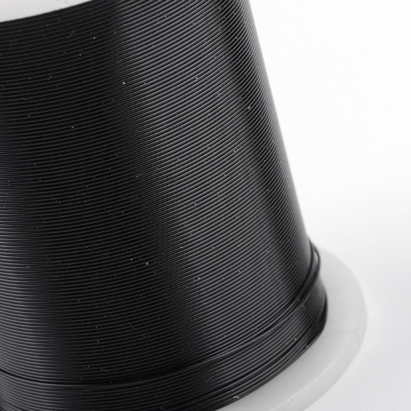 5 roll Round Copper Jewelry Wire Black 26 Gauge 0.4mm 98.42 Feet(30m)/roll