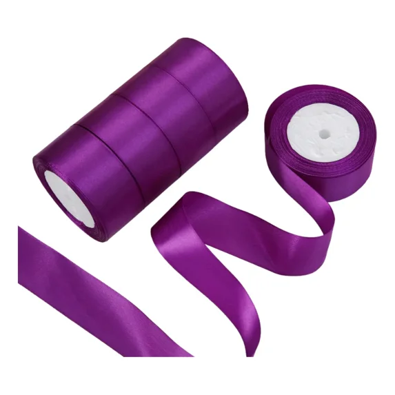 5 rolls of 4cm wide decorative gift ribbons, for party and Christmas decoration, total length 114.25m