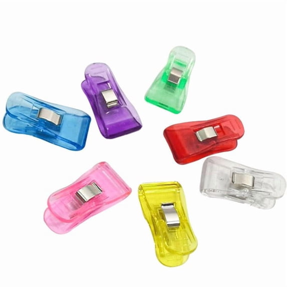 5 set Plastic Sewing Clips Mini Clamps Quilting Clips for Fabric Sewing Binding Crafting Mixed color 3.7x2x1.3cm 10pcs/set