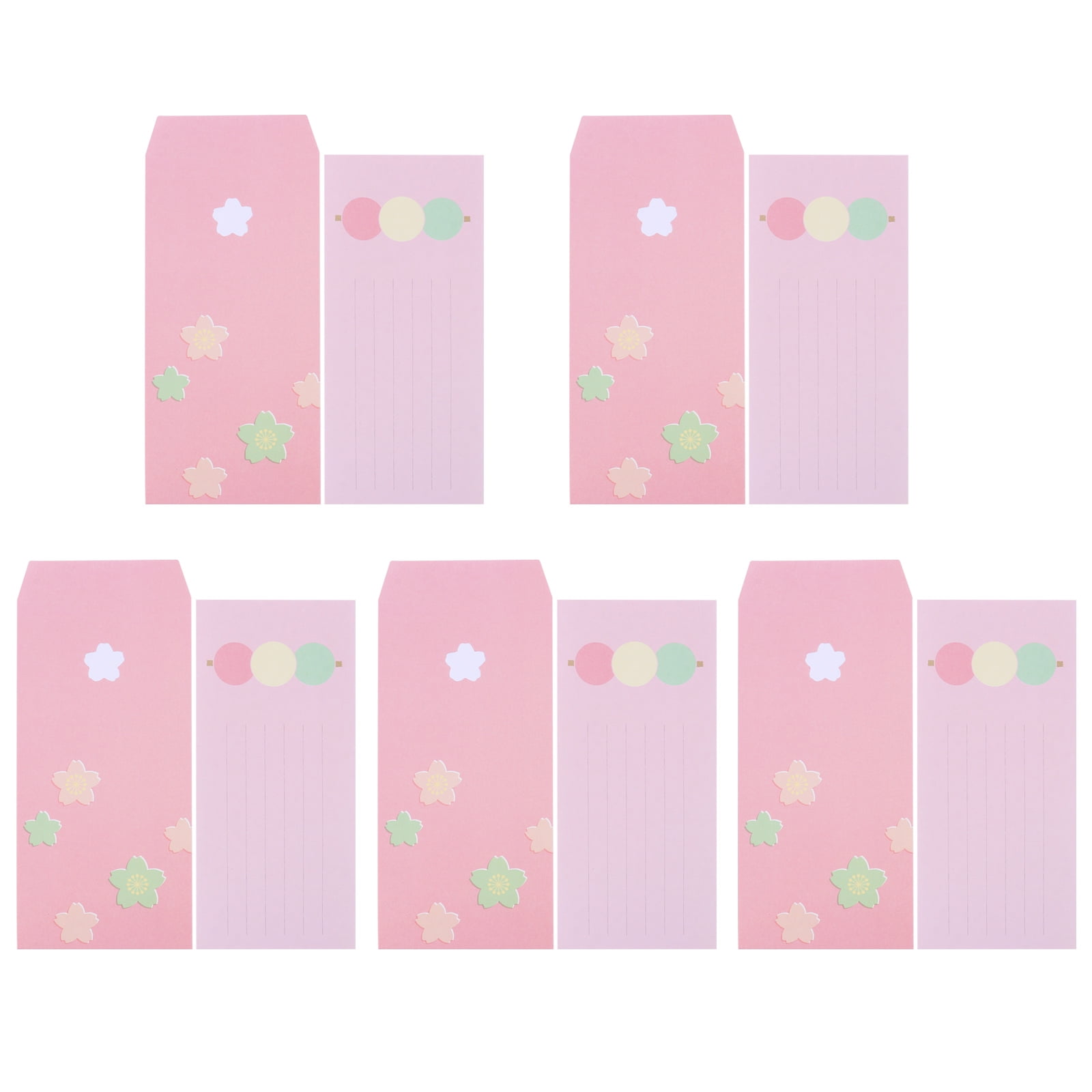 5 set of Beautiful Envelope Letter Kit Romantic Writing Stationery