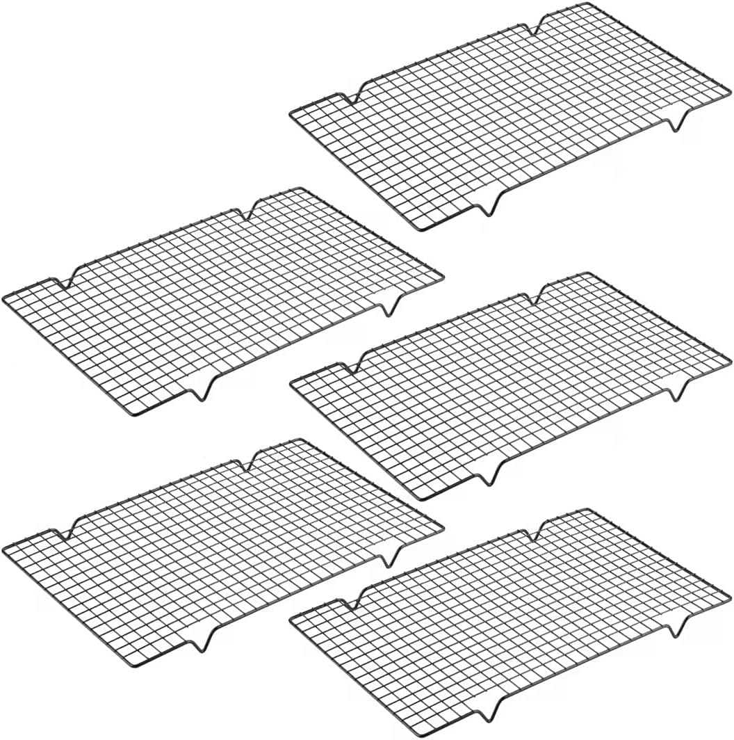 5 sets of cooling racks, 10 inch x 16 inch metal baking racks, oven ...