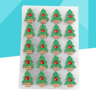Christmas Tree Stickers. Set of 24 Stickers, Christmas Stickers, Waterproof  Sticker, Journal Sticker, Die Cut Stickers, Xmas Tree Stickers, Tree
