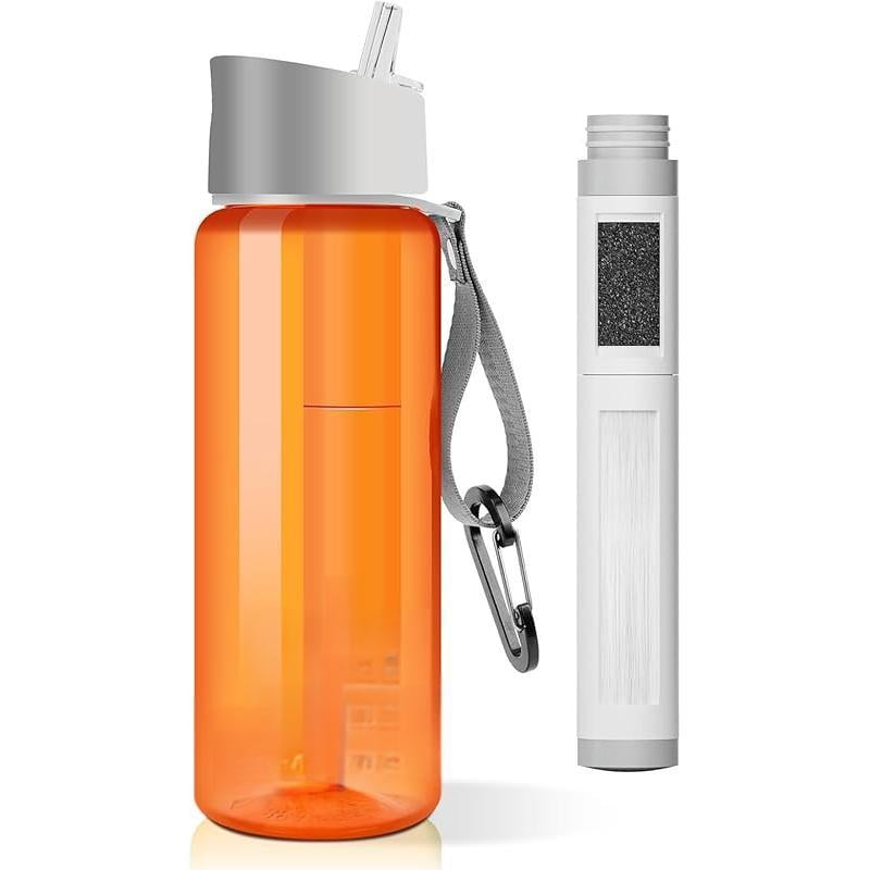 View of 5-stage 0.01 μm ultra-filtration filtered water bottle, BPA-free ...