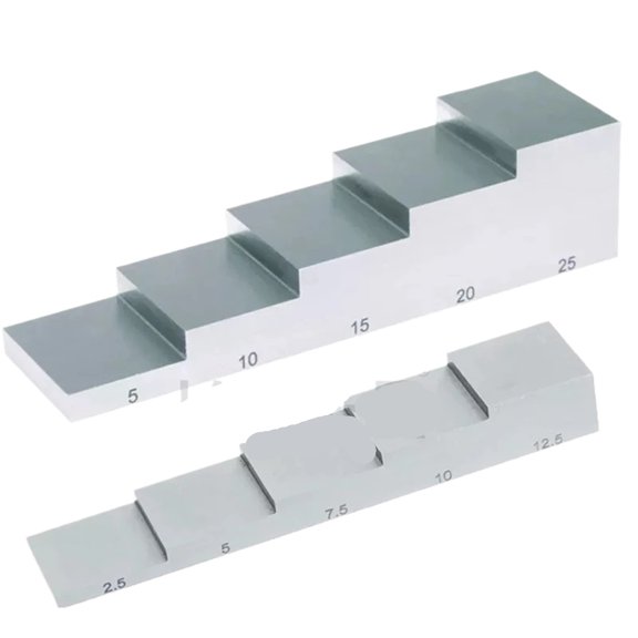 5 step block Step Wedge Calibration test Block Thickness block test Block ,Easy to Setup
