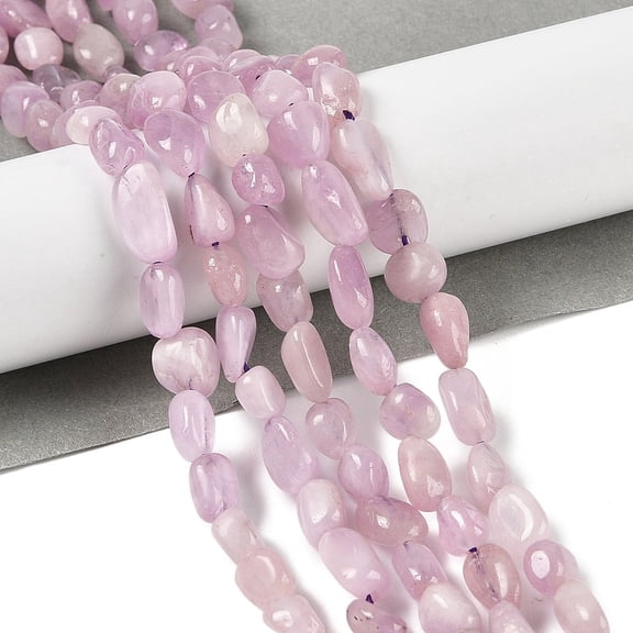 5 strand Natural Kunzite Beads Strands Nuggets Tumbled Stone 6.5~14.5x5.5~9.5x4~6.5mm Hole: 1mm 46pcs/strand 16.22''(41.2cm)