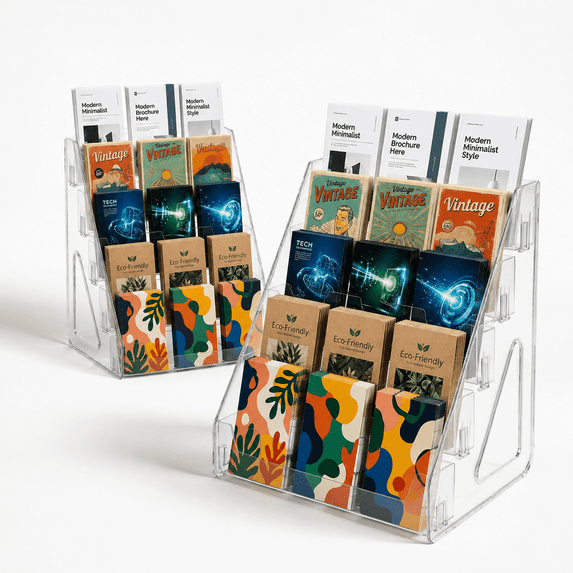 5-tier Brochure Display Stand r Literature Holder For Flyers Booklets ...