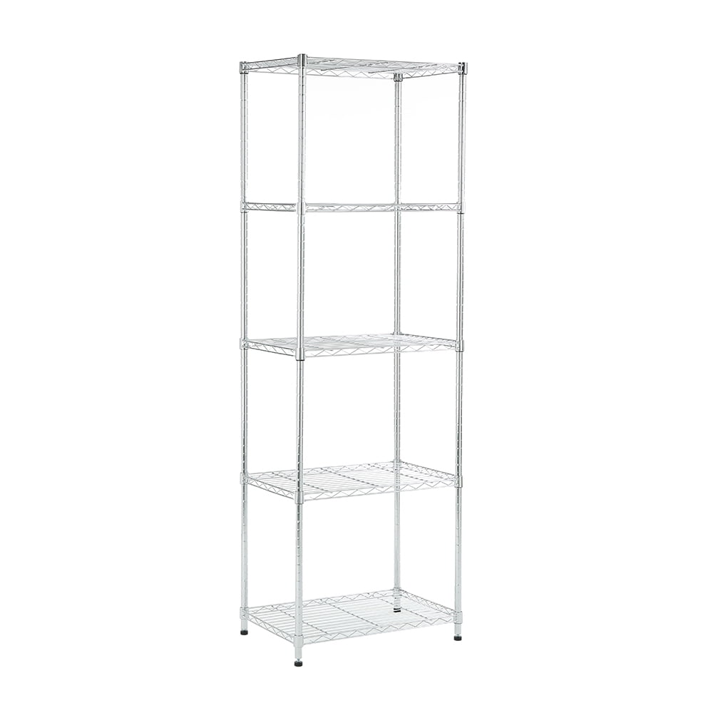 5 tier chrome shelving 15.7x23.6x71.4in