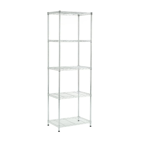 5 tier chrome shelving 15.7x23.6x71.4in