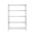 thumbnail image 1 of 5 tier commercial chrome shelving unit 18x48x72in, 1 of 9