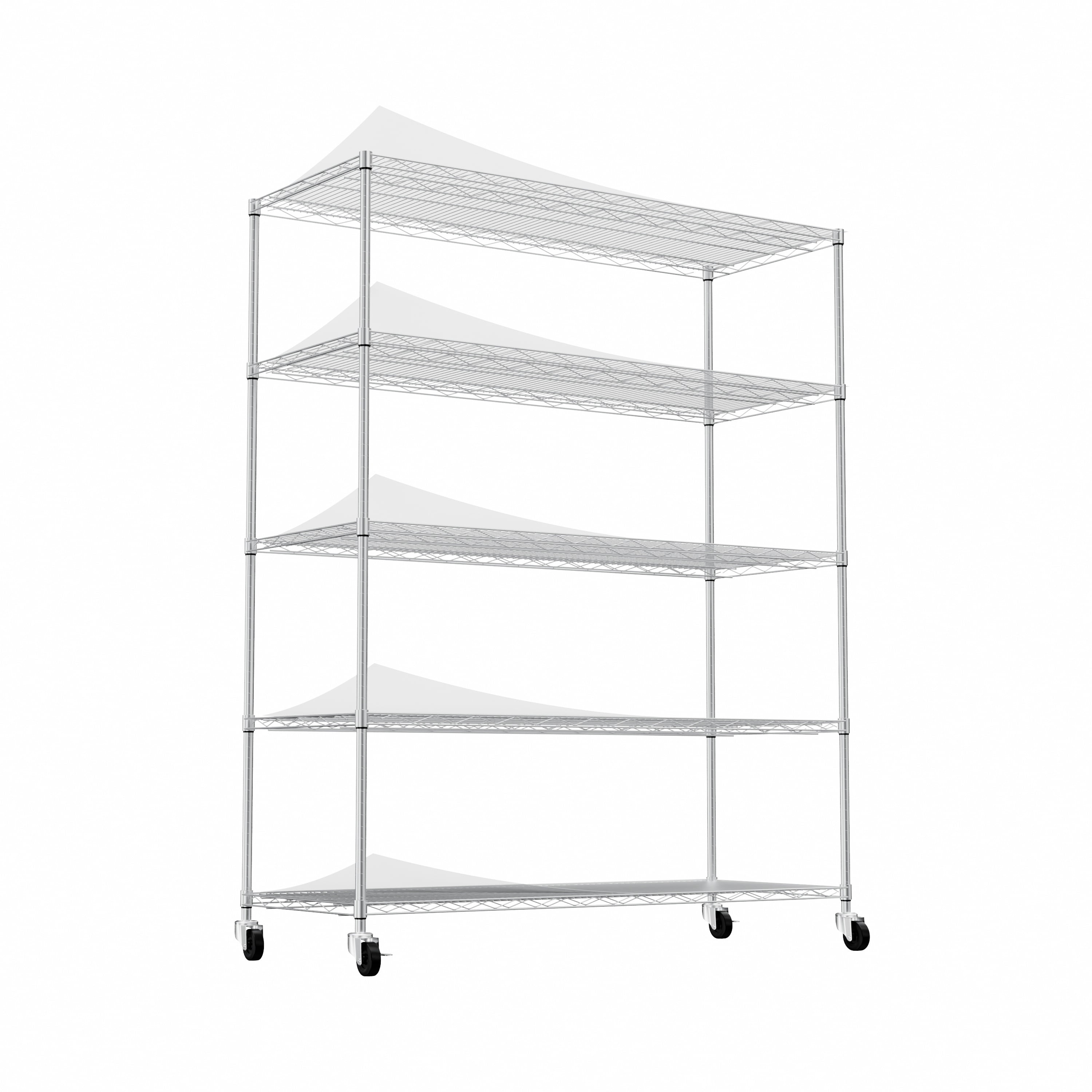5tier heavyduty adjustable shelving and racking, 300 lbs. per wire
