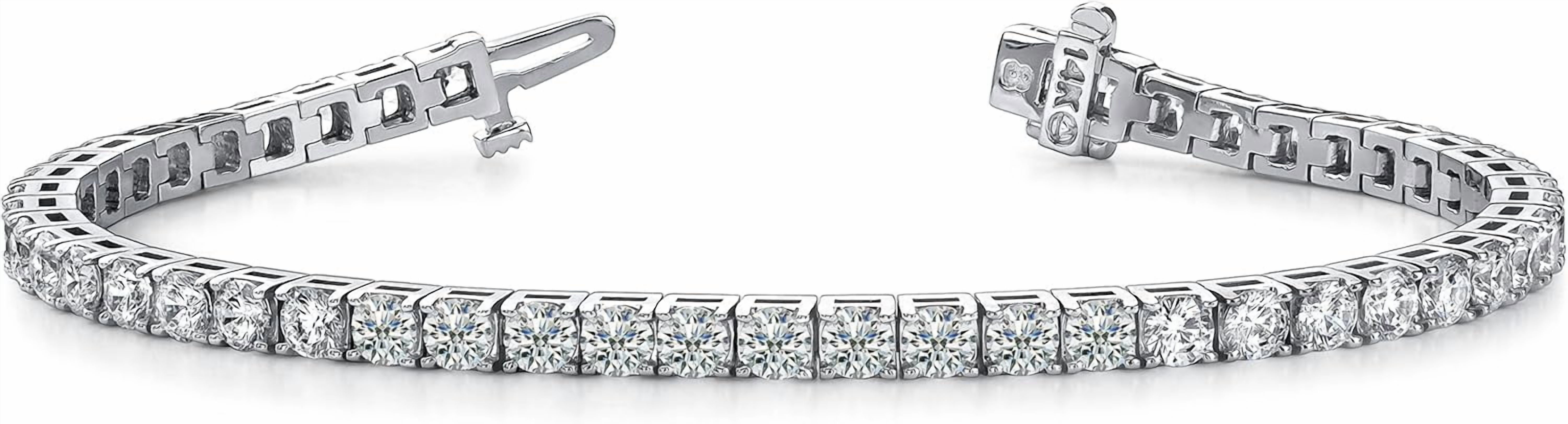 5 to 20 Carat 14K White Gold LAB GROWN Classic Diamond Tennis Bracelet 5 to 20 Carat 14K White Gold LAB GROWN Classic Diamond Tennis Bracelet