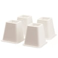 thumbnail image 1 of 5 to 6-inch Super Quality White Bed risers, Helps You Storage Under The Bed 4-Pack, 1 of 1