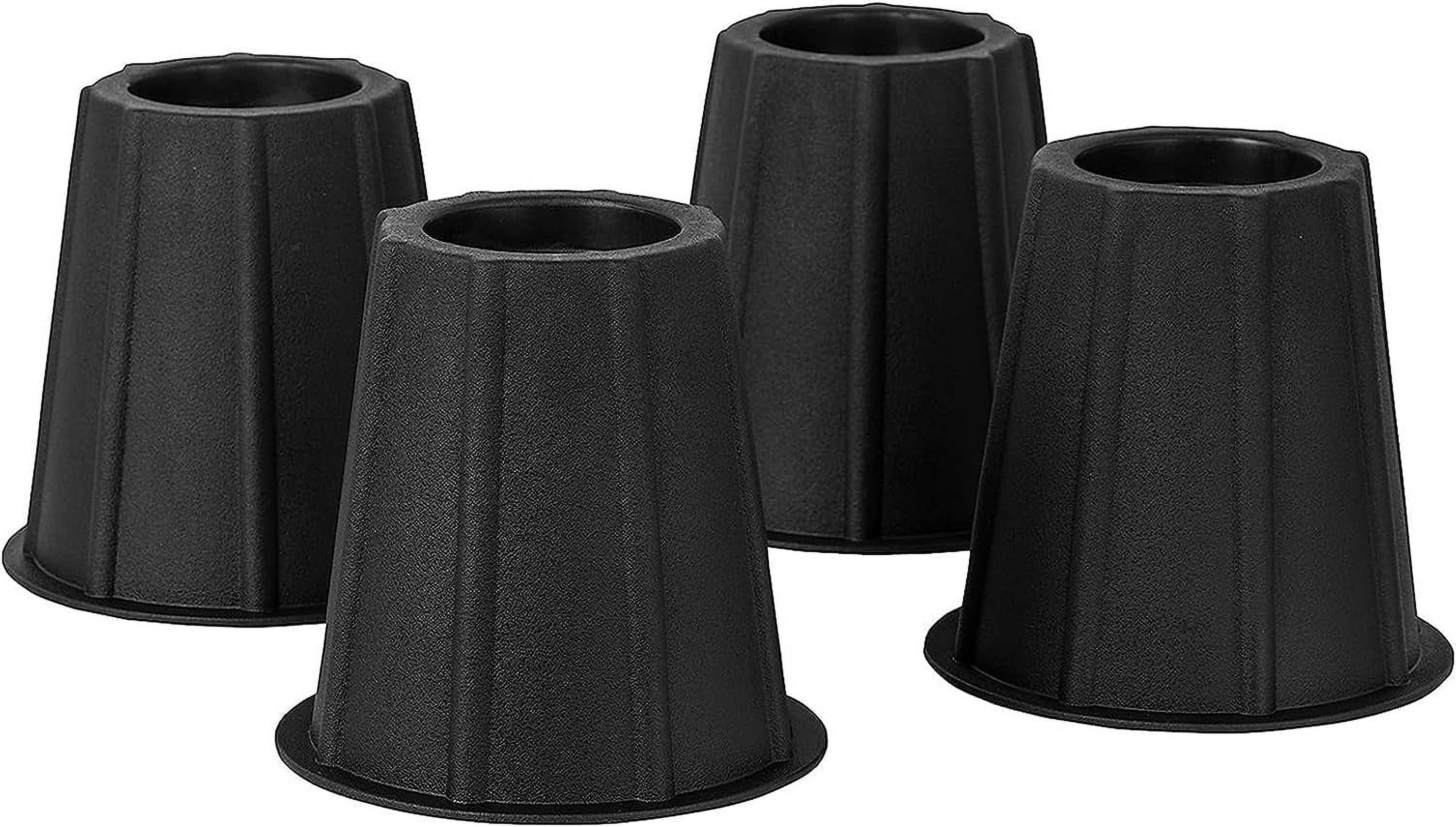 5 to 6inch super quality bed risers, black round shaped, bed riser