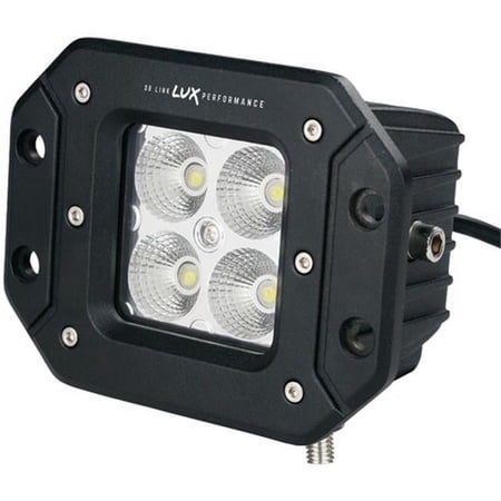 5 watt LEDs x 4, 1550 Lumen Lux Performance Square LED Flood Work Light - 3 in.