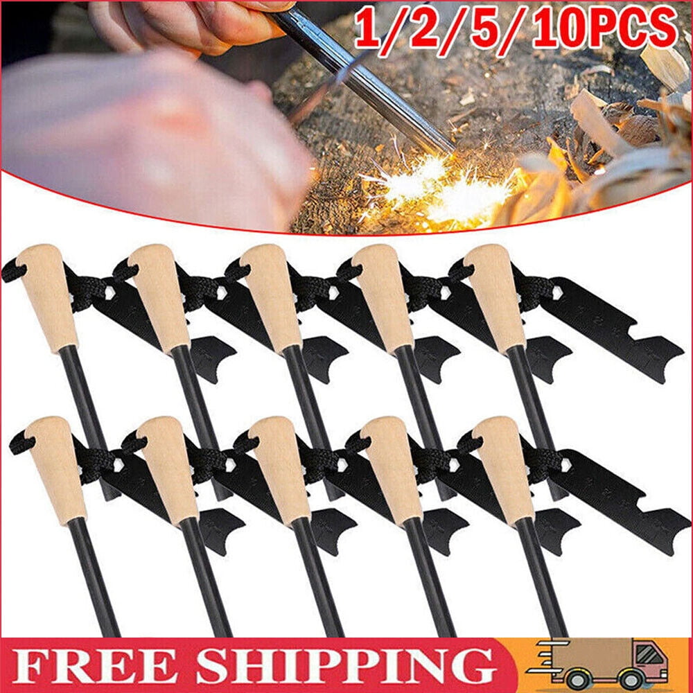 5"x 1/3" Huge Ferro Rods Ferrocerium Flint Steel Fire Starters Lighter