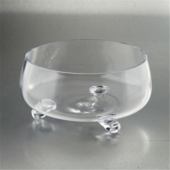 5 x 10.5 in. Footed Bowl, Clear