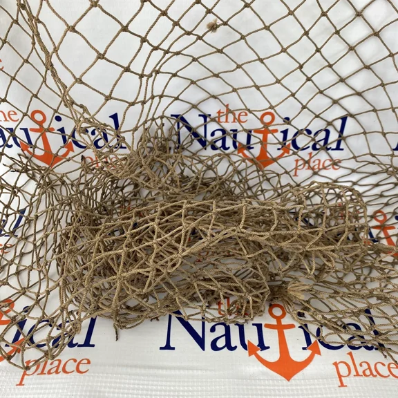 5 x 10 Authentic Decorative Fishing Net For Nautical, Beach, and Pirate Themes, Fish Netting For Displaying Shells, Buoys, Photos