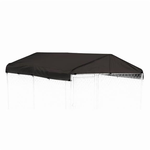 5 x 10 ft. Black Kennel Cover Tarp
