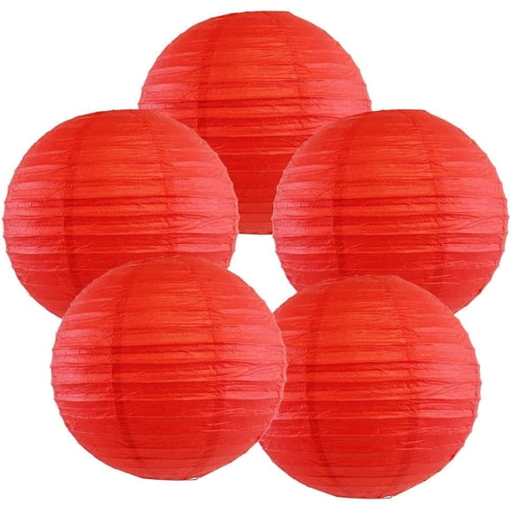 5 x 16" Red Paper Lanterns Party Wedding Home Decoration