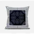 thumbnail image 1 of 5 x 18 x 18 in. Light Blue Zippered Geometric Indoor & Outdoor Throw Pillow, 1 of 1