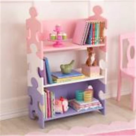 5 x 21 x 26.5 in. Puzzle Bookcase - Pastel