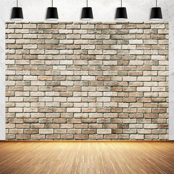 5 x 3 ft Brick Wall Backdrop Primary Color Brick Photograph Backdrops Large Fabric Vinyl Brick Photo Background Baby Shower Birthday Party Wedding Graduation Home Decoration Booth Prop Banner