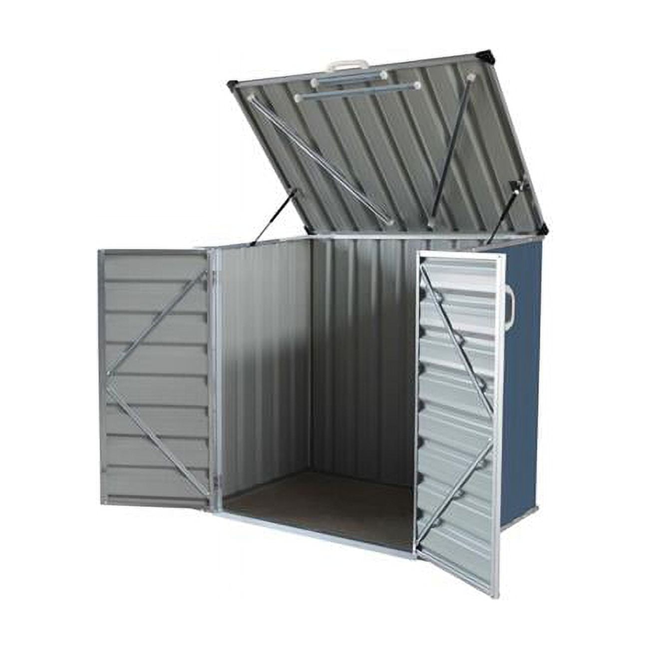 5 x 3 ft. Metal Horizontal Storage Shed without Floor Kit - Walmart.com