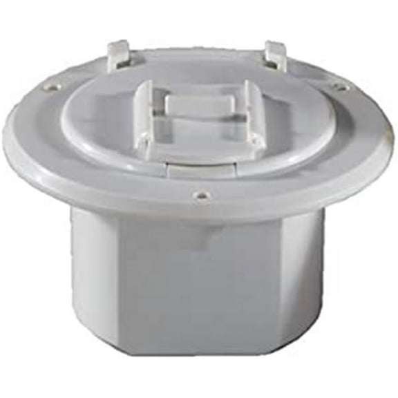 5 x 3 in. Round Universal Style Cable Hatch, Colonial White