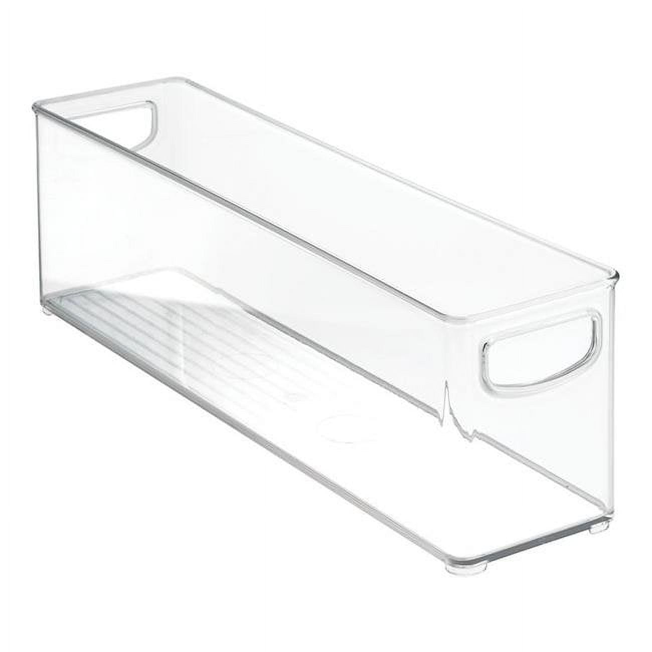 Greeting Card Organizer with Dividers, Clear Plastic Box, 10” Long x 8 ½”  Wide x 7 ½” High
