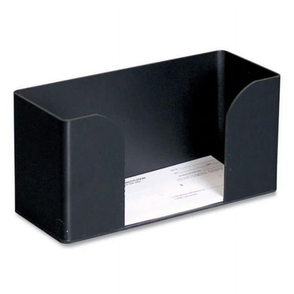 5 x 4 x 9.75 in. Deposit Slips Forms Holder Tray, Black - ABS Plastic