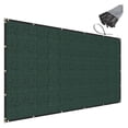thumbnail image 1 of 5' x 46' Green Privacy Fence Screen Heavy Duty Windscreen Mesh Fencing Shade Fabric with Brass Grommets for Outdoor Fence Garden Patio Swimming Pool, 1 of 8