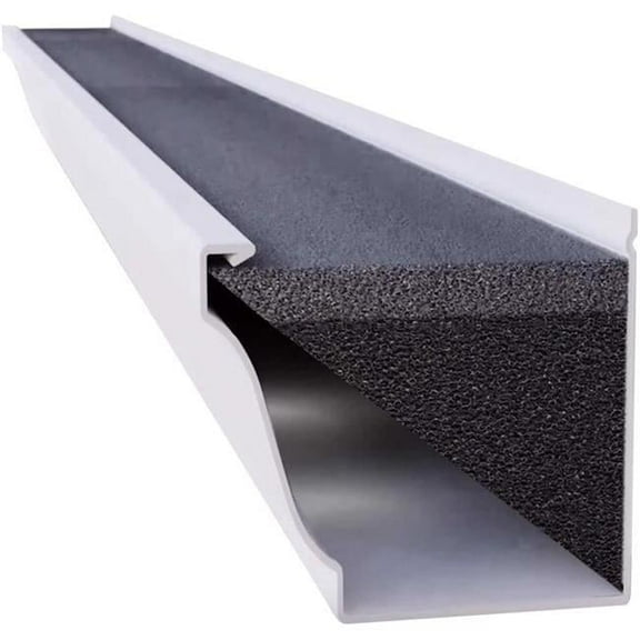 5 x 48 in. Polyether Outdoor Foam Gutter Guard, Black