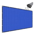 thumbnail image 1 of 5' x 49' Blue Privacy Fence Screen Heavy Duty Windscreen Mesh Fencing Shade Fabric with Brass Grommets for Outdoor Fence Garden Patio Swimming Pool, 1 of 8