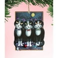 thumbnail image 1 of 5 x 5.5 in. Boys Night Out Wooden Pets Ornaments - Set of 2, 1 of 1