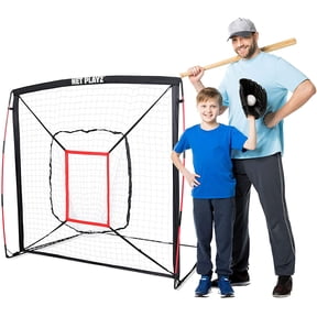 5' x 5' Baseball & Softball Practice Hitting & Pitching Net similar to Bow Frame, Great for All Skill Levels