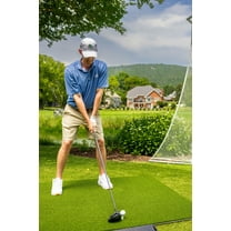 5' x 5' Golf Practice Mat - Premium Residential Golf Mat. (Limited Time -Bonus Ball Tray and 3 Rubber Tees Included!!)