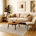 thumbnail image 1 of 5' x 5' Soft and Cozy 32oz Area Rugs. Stain Resistant and Pet and Kid Friendly. Perfect for and Room Apartments, Dorms,etc. Many Sizes Available (Color: Oyster Bay), 1 of 6