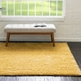 thumbnail image 1 of Unique Loom Everyday Shag Collection Area Rug - Solid (5' Square Yellow), 1 of 5