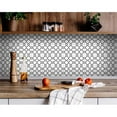 thumbnail image 1 of 5 x 5 in. Black & White Prism Peel & Stick Removable Tiles, 1 of 1