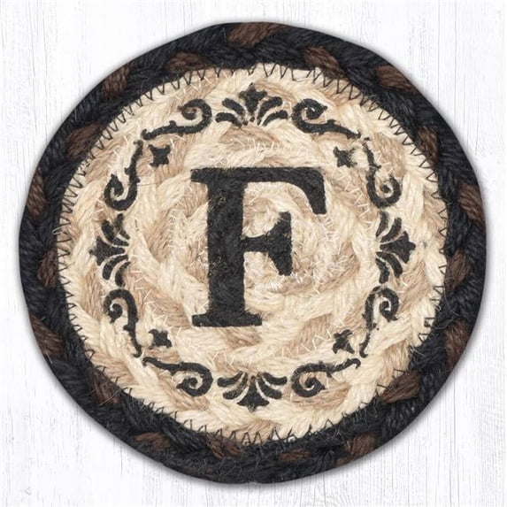 5 x 5 in. IC-313 F Monogram Printed Coaster