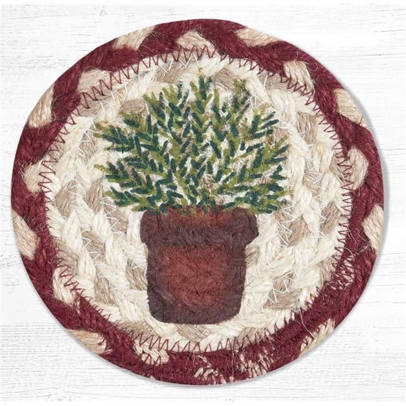 5 x 5 in. Rosemary Printed Round Coaster