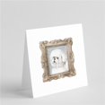 thumbnail image 1 of 5 x 5 in. Unisex Bichon Fris Side View 2 Square Greeting Cards & Envelopes, Multi Color - Pack of 8, 1 of 1